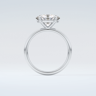 2.0 CT Oval Cut Solitaire Moissanite Engagement Ring 14