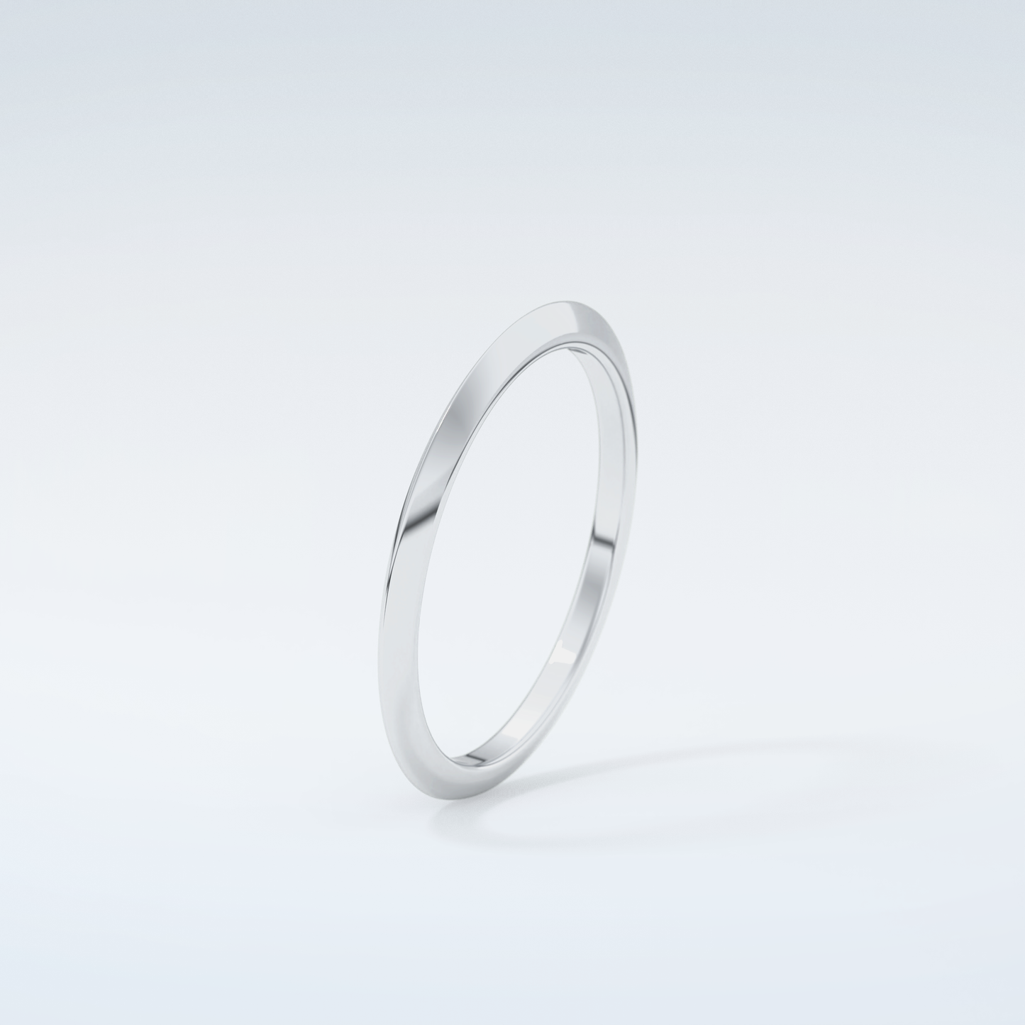 Knife Edge Shank Wedding Band