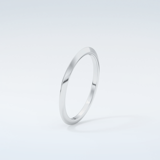Knife Edge Shank Wedding Band 18