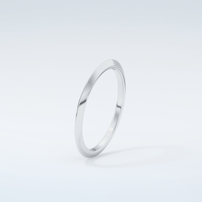 Knife Edge Shank Wedding Band