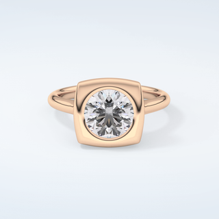 2.0 CT Round Cut Solitaire Bezel Moissanite Engagement Ring 7