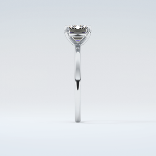 2.0 CT Emerald Cut Solitaire Moissanite Engagement Ring 17