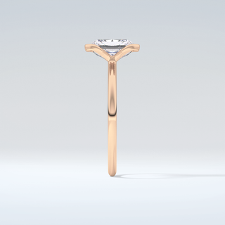 2.0 CT Radiant Cut Half Bezel Moissanite Engagement Ring 11