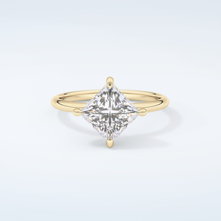 2.0 CT  Princess Cut Solitaire Moissanite Engagement Ring 1