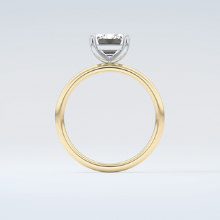 2.0 CT Emerald Cut Solitaire Moissanite Engagement Ring 2