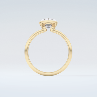 2.0 CT Oval Cut Solitaire Style Moissanite Engagement Ring 2