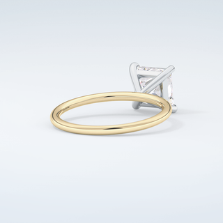 2.0 CT Princess Cut Solitaire Moissanite Engagement Ring 3