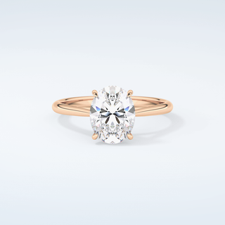 2.0 CT Oval Cut Solitaire Moissanite Engagement Ring 7