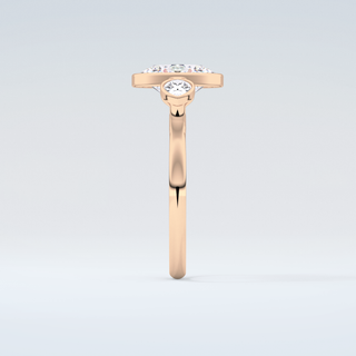 1.5 CT Oval Cut Three Stone Moissanite Engagement Ring 11