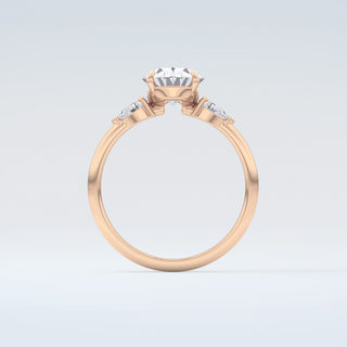 2.0 CT Oval Cut Three Stone Moissanite Engagement Ring 8