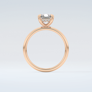 2.0 CT Radiant Cut Hidden Halo Moissanite Engagement Ring 8