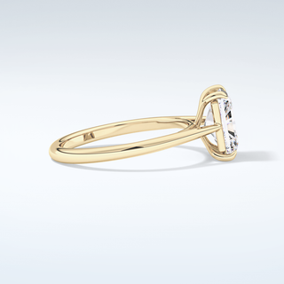 2.0 CT Radiant Cut Solitaire Moissanite Engagement Ring 4