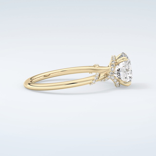 2.0 CT  Round Cut Hidden Multiple Stone Moissanite Engagement Ring 4