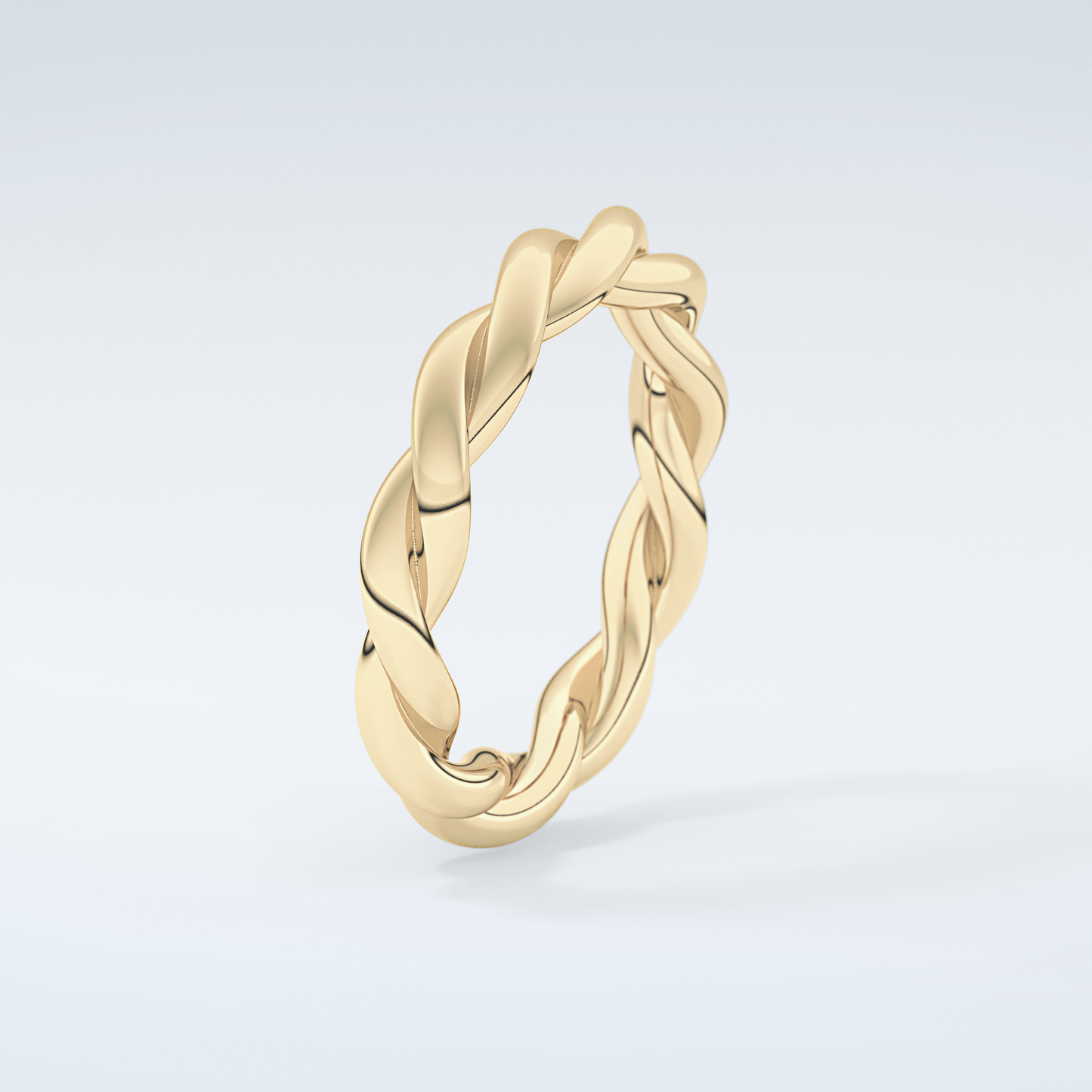 Twisted Rope Shank Wedding Band