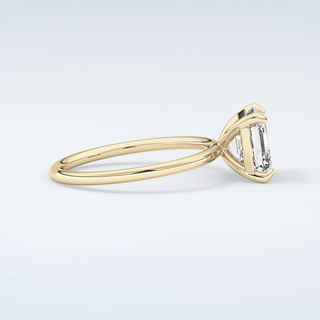 2.0 CT Asscher Cut Solitaire Moissanite Engagement Ring 4