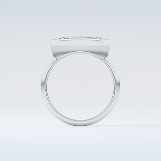 1.0 CT East West Marquise Cut Solitaire Style Moissanite Engagement Ring 14