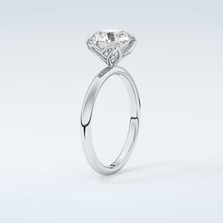 1.5 CT Round Cut Solitaire Moissanite Engagement Ring 18
