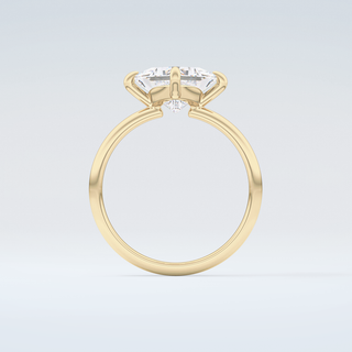 2.0 CT  Princess Cut Solitaire Moissanite Engagement Ring 2