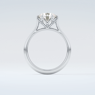 2.0 CT Round Cut Solitaire Style Moissanite Engagement Ring 14