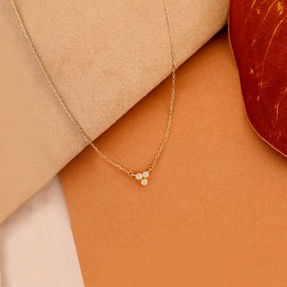 1.0 CT Round Bezel Solitaire Lab Grown Diamond Necklace