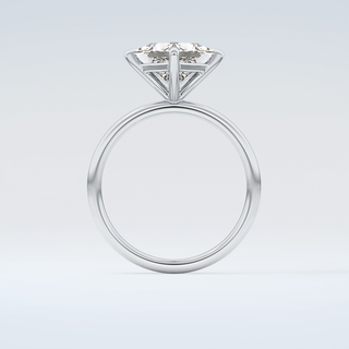 2.0 CT Princess Cut Solitaire Moissanite Engagement Ring 14