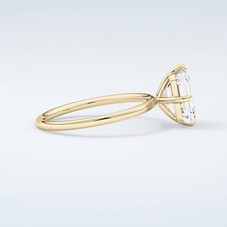 2.0 CT Emerald Cut Solitaire Moissanite Engagement Ring 4