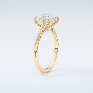 2.0 CT Princess Cut Solitaire Moissanite Engagement Ring 6