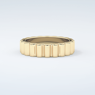 Textured Shank Wedding Band 4