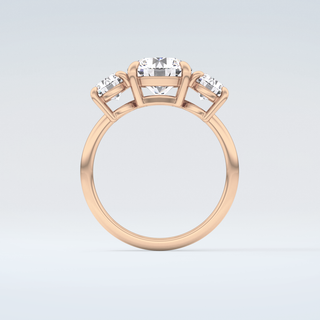 2.0 CT Round Cut Three Stone Moissanite Engagement Ring 8