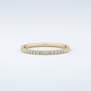 0.36 TCW Round Shaped Moissanite Wedding Band 4