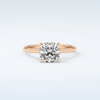 2.0 CT Cushion Cut Solitaire Moissanite Engagement Ring 7