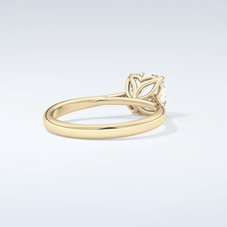 2.0 CT Cushion Cut Solitaire Style Moissanite Engagement Ring 3