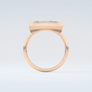 1.0 CT East West Marquise Cut Solitaire Style Moissanite Engagement Ring 8