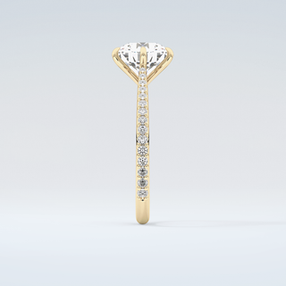 2.0 CT Round Cut Pave Moissanite Engagement Ring 5