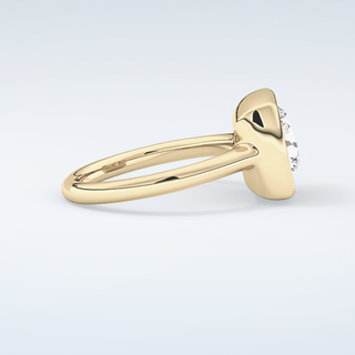 2.0 CT Round Cut Solitaire Bezel Moissanite Engagement Ring 4