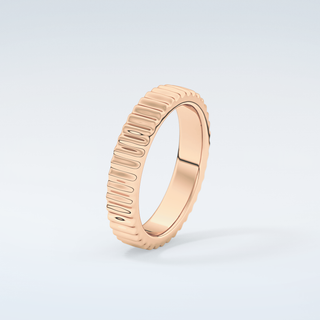 Textured Shank Wedding Band 12