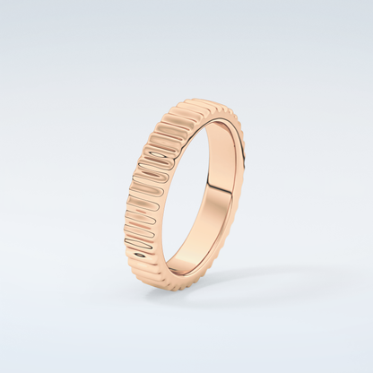 Textured Shank Wedding Band