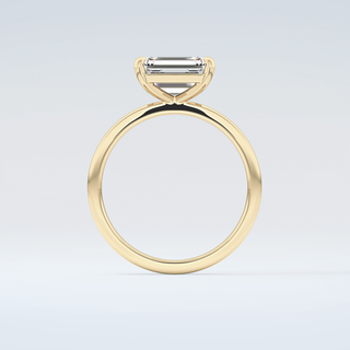 2.0 CT Emerald Cut Solitaire Moissanite Engagement Ring 2