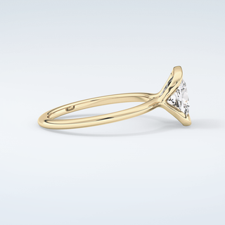 2.0 CT Cushion Cut Half Bezel Moissanite Engagement Ring 4