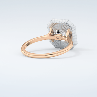 1.5 CT Asscher Cut Cathedral Style Moissanite Engagement Ring 9