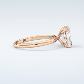 1.75 CT Emerald Cut Solitaire Moissanite Engagement Ring 10