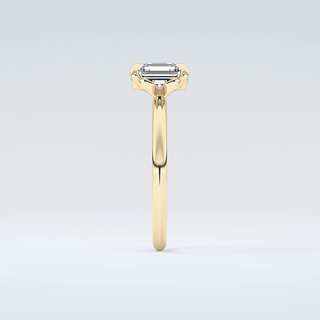 2.0 CT Asscher Cut Solitaire Style Moissanite Engagement Ring 5