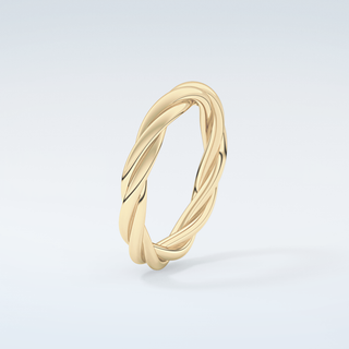 Classic Rope Twisted Shank Wedding Band 6