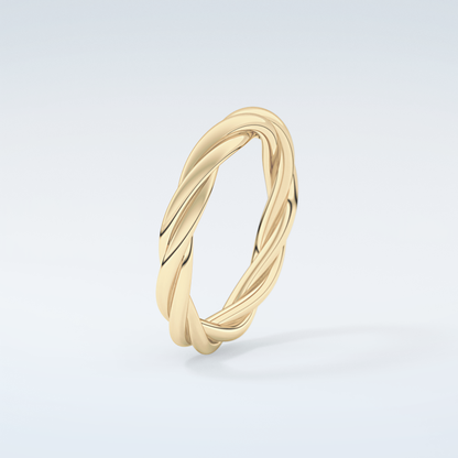 Classic Rope Twisted Shank Wedding Band