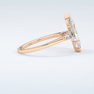 2.0 CT Marquise Cut Three Stone Moissanite Engagement Ring 10