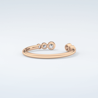 0.22 TCW Round Shaped Moissanite Wedding Band 9