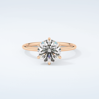 2.0 CT Round Cut Solitaire Moissanite Engagement Ring 7