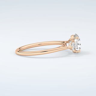 1.5 CT Round Cut Three Stone Moissanite Engagement Ring 10