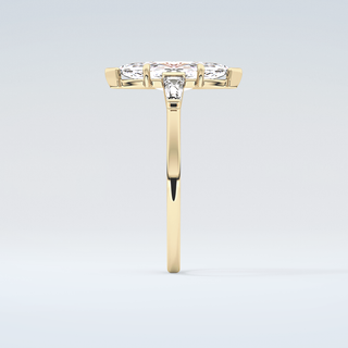 2.0 CT Marquise Cut Three Stone Moissanite Engagement Ring 5