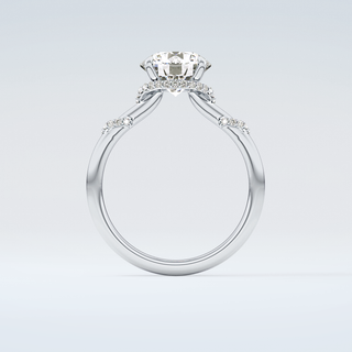 2.0 CT  Round Cut Hidden Multiple Stone Moissanite Engagement Ring 14